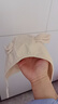 babylove嬰兒帽子春秋純棉男女寶寶包頭防風帽外出百搭造型護耳帽 白杏米 44cm（根據寶寶頭圍選擇） 曬單實拍圖