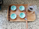 象運福 竹制茶盤茶托盤竹編單層壺承方形干泡臺茶道小食盤 竹席面茶盤（50*10） 曬單實拍圖