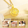 中國黃金（CHINA GOLD）碎冰冰四葉草黃金項鏈女足金吊墜七夕情人節(jié)禮物送女友生日老婆 【捕夢網四葉草】足金吊墜+K金鏈/京速達 曬單實拍圖