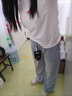牛仔褲男秋季潮流美式男款褲子百搭闊腿直筒長褲秋冬款加絨休閑褲 2096黑灰色 XL 曬單實拍圖