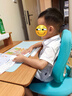 光明園迪G3mini實(shí)木兒童學(xué)習桌椅套裝中小學(xué)生課桌多功能可升降書(shū)桌寫(xiě)字桌 G3mini實(shí)木+A6P椅+冰海藍椅套 曬單實(shí)拍圖