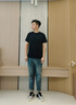 馬克華菲九分牛仔褲男秋季直筒男褲2025年新款潮牌寬松休閑通勤百搭褲子男 曬單實(shí)拍圖