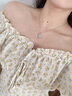 法蔻月濺星河項(xiàng)鏈女新款輕奢小眾吊墜氣質(zhì)鎖骨鏈七夕情人節(jié)禮物送女友 月濺星河新款項(xiàng)鏈（當(dāng)/次日達(dá)） 曬單實(shí)拍圖