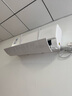 美的（Midea）適用空調(diào)擋風(fēng)板防直吹壁掛式通用遮風(fēng)板導(dǎo)風(fēng)罩擋板出風(fēng)口隔冷氣月子簾MI 無孔光面款【純凈白色】通用 掛機通用，掛上就用 曬單實拍圖