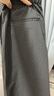 無印良品（MUJI）女式易干彈力泡泡紗輕便七分褲 褲子女款25年夏季女裝 BE1VSA5S 深灰色 S （155/62A） 曬單實(shí)拍圖