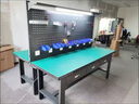 洛熤重型防靜電工作臺(tái)重型鉗工臺(tái)電工實(shí)驗(yàn)臺(tái)模型車間操作維修檢驗(yàn)桌 1.2米二抽+1000雙掛板 曬單實(shí)拍圖