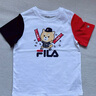 FILA KIDS斐樂童裝兒童套裝2025年夏新款男童短袖短褲休閑兩件套 標(biāo)準(zhǔn)白-WT 120 曬單實(shí)拍圖