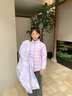 波司登（BOSIDENG）2025新款羽絨服女兒童一手長(zhǎng)三合一5A抗菌絨4防外套T250131342 勇敢熊紫9EA4 140 /64 約 130-140cm 30kg 曬單實(shí)拍圖