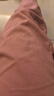 英氏【純棉孕婦背帶褲】寬松大碼孕婦褲外穿全孕期可穿褲子 粉色 XL 曬單實(shí)拍圖