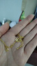 中國黃金（CHINA GOLD）四葉草項鏈女2025新款琺瑯彩黃金項鏈吊墜生日禮物送女朋友幸運四葉草吊墜贈銀鏈【紀念品】 曬單實(shí)拍圖