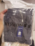 羅蒙（ROMON）高端亞麻褲藏青色棉麻褲子寬松直筒褲夏季薄款苧麻長褲男士休閑褲 深灰色 XL 建議115-130斤 曬單實拍圖
