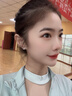 Jay 2025新款仿貓眼石四葉草耳釘女耳釘送閨蜜送女友生日禮物 曬單實(shí)拍圖
