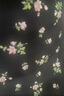 獨(dú)束大碼女裝法式甜美V領(lǐng)碎花連衣裙女春裝新款微胖mm顯瘦茶歇裙 黑底棕花 L (尺碼：2) 曬單實(shí)拍圖