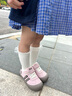 泰蘭尼斯311秋季新款兒童幼兒園室內鞋男女板鞋軟底女寶寶休閑鞋粉/棕25 曬單實(shí)拍圖