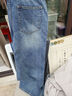 GXG男裝 直筒牛仔褲長(cháng)褲2025春季新品 藍色 170/M 曬單實(shí)拍圖