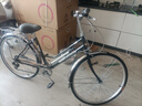 鳳凰自行車(chē)通勤車(chē)城市青少年復古老式成人男女老人禧瑪諾變速單車(chē) 黑色/外7速（禧瑪諾） 26寸（適合160-185CM） 曬單實(shí)拍圖