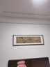 萱木堂文征明床頭畫(huà)臥室裝飾畫(huà)新中式現代客廳壁畫(huà)茶室書(shū)房禪意花卉掛畫(huà) 《玉蘭圖》 成品寬158cm*高50cm 北美黑胡桃（榫卯圓角） 曬單實(shí)拍圖