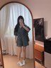衣典零一（LEDIALYI）牛仔短褲套裝女2025夏季新款小個子洋氣質穿搭輕熟風高級感兩件套 套裝 S （建議96-105斤） 曬單實拍圖
