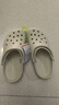 crocs卡駱馳檀健次同款洞洞鞋男沙灘鞋|10001 骨白色-2Y2 39(240mm) 曬單實(shí)拍圖