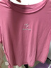 betu百圖女裝簡(jiǎn)約圓領(lǐng)愛(ài)心字母刺繡短袖T恤女2202T19 玫紅 L 曬單實(shí)拍圖