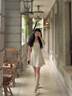 樂(lè )卡利氣質(zhì)尖頭單鞋女2025夏季新款法式細跟高跟鞋一字帶水鉆包頭涼鞋 米白色 7cm 37 曬單實(shí)拍圖