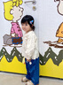 幼歌（YOUGE）嬰幼兒立體小花寬松直筒褲寶寶2025新款貼身柔軟褲子潮 牛仔藍(lán) 90 cm 曬單實(shí)拍圖