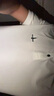 比音勒芬【冰氧吧】春夏款男士時(shí)尚休閑上衣多色抗菌涼感舒彈短袖POLO衫T 28米白色 S （95） 曬單實(shí)拍圖
