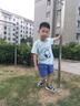 真維斯男童速干套裝兒童短袖短褲男孩夏季運(yùn)動(dòng)冰絲涼感夏裝中大童童裝 藍(lán) 冰塊檸檬+黑 檸檬片X 130 曬單實(shí)拍圖