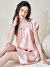 江南故事【100%桑蠶絲】真絲睡衣女純色甜美風(fēng)公主裙睡裙娃娃衫生日禮物 櫻花粉 L 【105-130斤】 曬單實(shí)拍圖