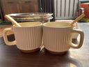 爾山集簡(jiǎn)約咖啡杯復古手作陶瓷杯家用喝水馬克杯牛奶杯情侶對杯 米白240ML（兩只裝不含勺） 曬單實(shí)拍圖