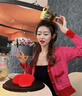 Grace Girl18K金日本小紅心項鏈女彩金愛心玫瑰金吊墜送女友七夕情人節(jié)禮物 （大號）小紅心項鏈+輕奢禮盒 曬單實拍圖