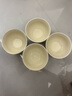 舍里日式5英寸高腳碗高顏值米飯碗一人一碗釉下彩陶瓷餐具4只禮盒套裝 曬單實(shí)拍圖