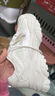 唐獅（TonLion）女鞋夏季2025老爹鞋女士厚底休閑鞋子女增高運(yùn)動(dòng)跑步鞋女 米色38 曬單實(shí)拍圖