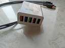 品勝四口充電頭多口usb插座充電器多功能快充插頭適用于華為蘋果安卓手機 17W/18W四口快充頭【蘋果安卓通用】 曬單實拍圖