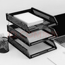 廣博（GuangBo）W34002 三層塑料三層文件盤(pán)(計(jì)價(jià)單位：個(gè)) 黑 曬單實(shí)拍圖