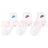 耐克(NIKE)襪子男女同款 吸汗透氣運動襪 短襪三雙裝DX5074-911白L 曬單實拍圖