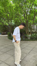 馬克華菲【冰絲傘兵褲】男士休閑褲男2025夏季薄款直筒褲寬松闊腿褲子男褲 曬單實拍圖