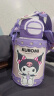 杯具熊（BEDDYBEAR）開口笑雙飲蓋兒童保溫杯帶吸管水杯316鋼大容量保溫壺600ML酷洛米 曬單實拍圖