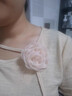 薇施妮（WEISHINI）法式絹紗山茶花胸針氣質(zhì)小香風(fēng)立體仿真花朵別針時(shí)尚衣服配飾品女 杏白山茶花  AA05-103 曬單實(shí)拍圖