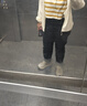 京東京造牛仔褲男赤耳丹寧重磅水洗復古寬松直筒彈力夏款休閑褲子 原色 35 曬單實拍圖