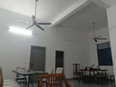 璞藝大風(fēng)力靜音工業(yè)復(fù)古遙控吊扇餐廳客廳家用簡(jiǎn)約風(fēng)扇商用無(wú)燈電風(fēng)扇 不銹鋼5葉58寸+壁控 曬單實(shí)拍圖