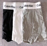 Calvin Klein內(nèi)衣男士ck三條裝提花棉質防夾臀低腰平角內(nèi)褲U2664 L 曬單實拍圖