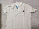 U.S. POLO ASSN.短袖POLO衫男士青年保羅商務(wù)休閑翻領(lǐng)男裝上衣T恤短袖男夏季白4XL 曬單實(shí)拍圖