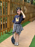 G.DUCKKIDS小黃鴨童裝女童夏裝套裝2025新款兒童衣服女孩夏季短袖裙褲兩件套 一整套 140 尺碼9~10歲【130-140cm】cm 曬單實(shí)拍圖