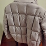 FINITY紫色羽絨服秋季簡約毛邊白鴨絨氣質(zhì)短款立領(lǐng)外套女 紫色 L 曬單實(shí)拍圖