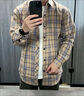花花公子（PLAYBOY）格子紋長袖襯衫男士春秋季新款流行百搭襯衫男潮流時尚休閑襯衣男 2111米藍(lán)格 XL 推薦【126-140斤】 曬單實拍圖