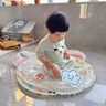 元大眠兒童拍拍水墊寶寶學(xué)爬行訓練墊玩具加厚家用夏季嬰幼兒充氣爬爬墊 80CM星兔 按壓充氣 加厚60%防漏 曬單實(shí)拍圖