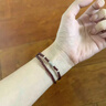 LANSILL石榴石手串女款雙圈925銀鯉魚(yú)手鏈小眾新中式七夕生日禮物送女友 S1886鯉魚(yú)石榴石手鏈 曬單實(shí)拍圖