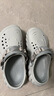 crocs卡駱馳檀健次同款波波洞洞鞋|207937 大氣灰-1FT 37/38(230mm) 曬單實(shí)拍圖