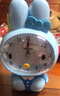 hanlinTimehanlinTime 雙耳兔創(chuàng  )意鬧鐘可愛(ài)卡通小鬧鐘學(xué)生兒童起床鬧鈴夜光 藍色 曬單實(shí)拍圖